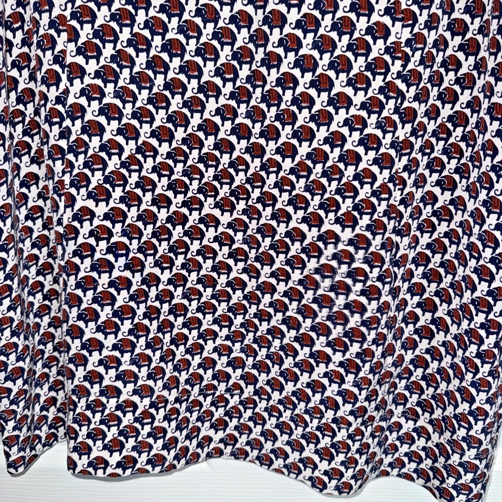Joie Silk Dress M Elephant Print Boho Whimsical Safari Sleeveless Shift - Picture 12 of 13
